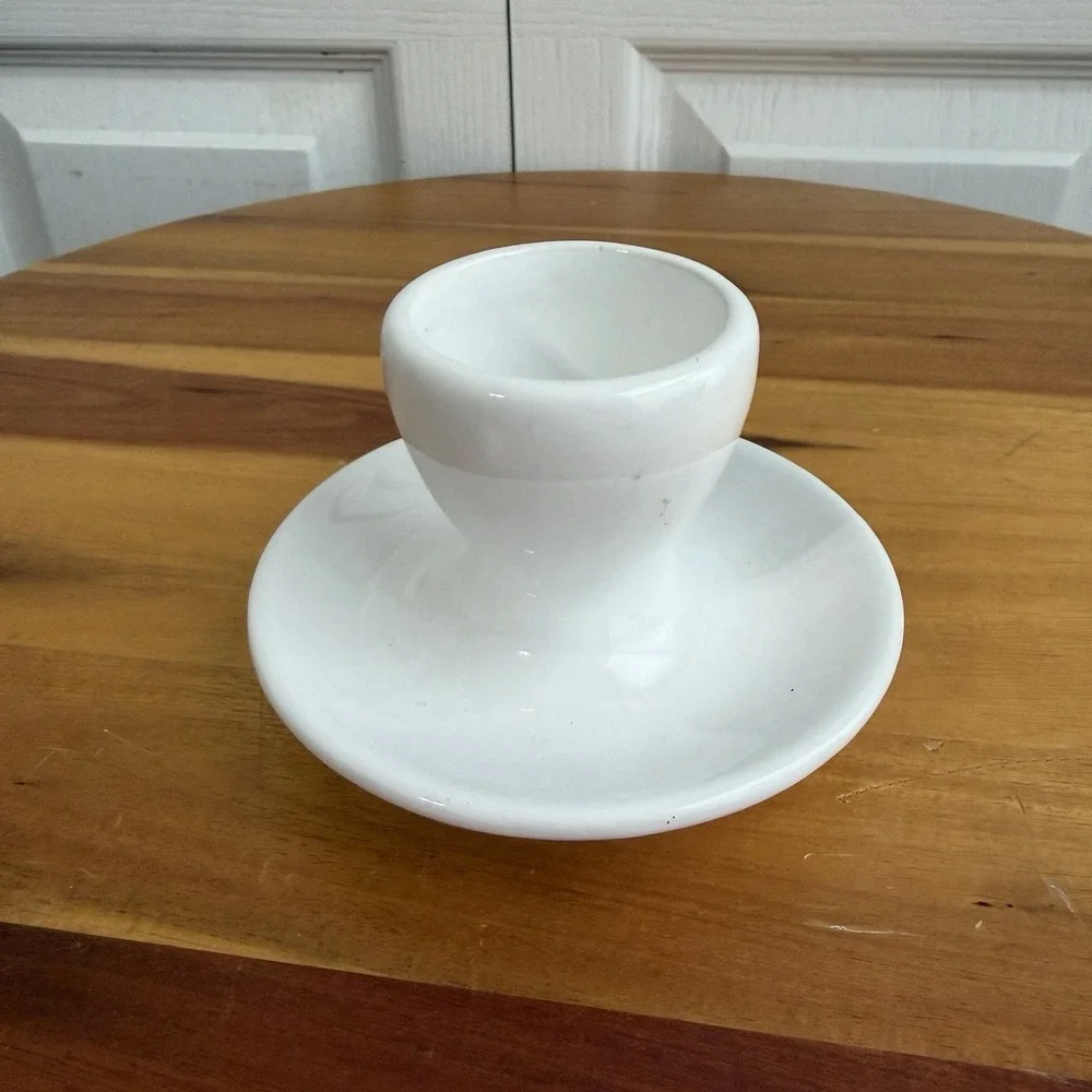White Boiled Egg Dish Replacement Diner Dining Kitchen Breakfast Unisex